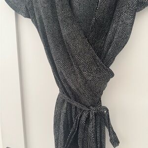 Leith Black and White Patterned Dress